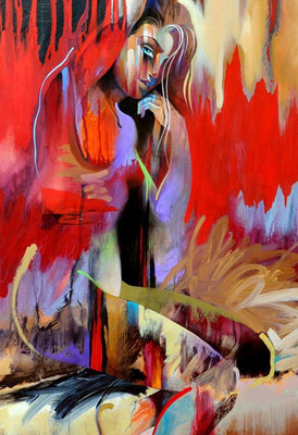 

Modern painting abstract series 1 POSTER PRINT ON 13X19 INCHES Paper Print(19 inch X 13 inch, Rolled)