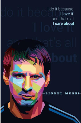 

Athah Poster Messi POSTER PRINT ON 13X19 INCHES Paper Print(19 inch X 13 inch, Rolled)
