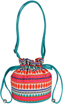 

Tash Creations Sling Bag Potli(Multicolor)