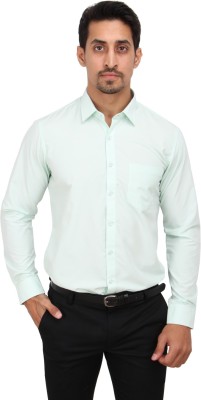 MAHARAJA Men Solid Formal Green Shirt