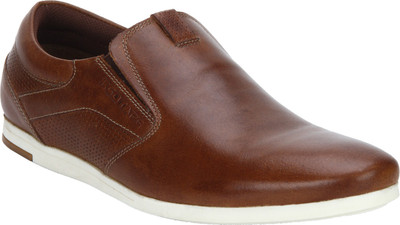 

Red Tape Men Leather Slip On Sneakers For Men(Tan