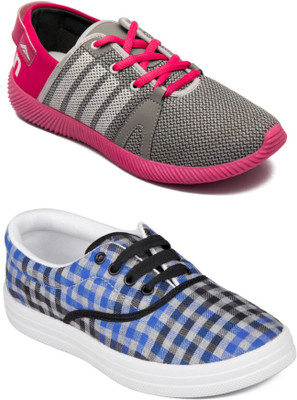 

Asian Women's casual shoes combo pack of 2 Casuals For Women(Multicolor