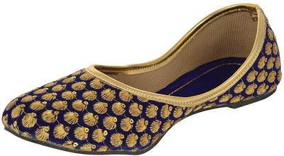 

PMTRADERS Jutis For Women(Blue, Gold