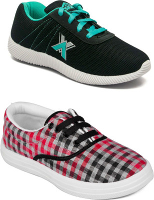

Asian Women's casual shoes combo pack of 2 Casuals For Women(Multicolor