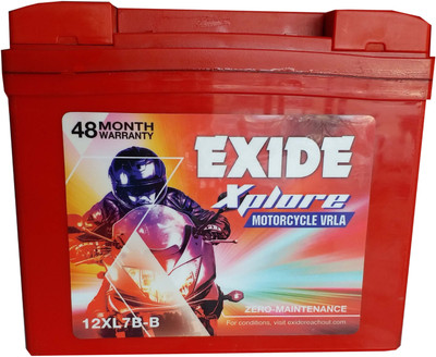 EXIDE XPLORE 12XL7B - B 7 Ah Battery for Bike EXIDE XPLORE 12XL7B - B 7 Ah Battery for Bike