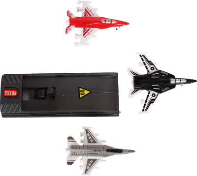 Anvi ANG War Fighter Battle Plane For Kids (Pack of 3)(Black)