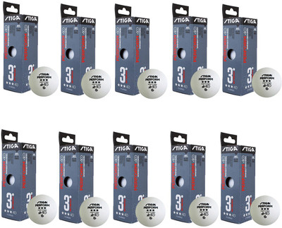 

Cosco Stiga Perform 40+ Table Tennis Ball(Pack of 10, White)