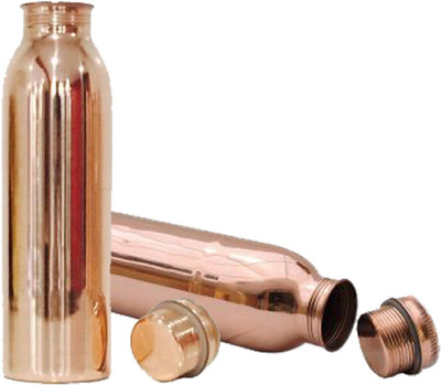 KUBER INDUSTRIES 750 ml Copper Bottle(Pack of 2, Multicolor)