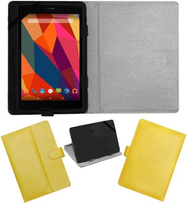 ACM Flip Cover for Micromax Canvas Tab P680(Yellow, Cases with Holder, Pack of: 1)