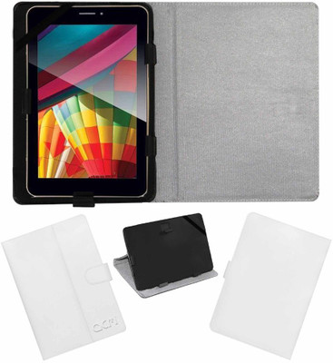 ACM Flip Cover for Iball Slide Q7271 Ips20 3g(White, Cases with Holder)