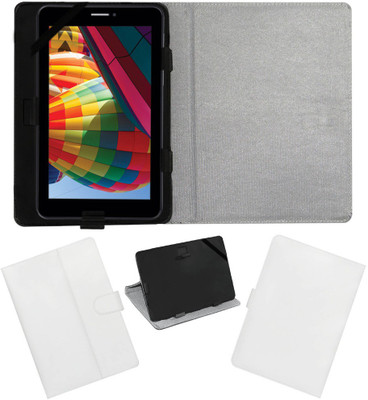 ACM Flip Cover for Iball Slide Q7271-Ips20 3g(White, Cases with Holder)