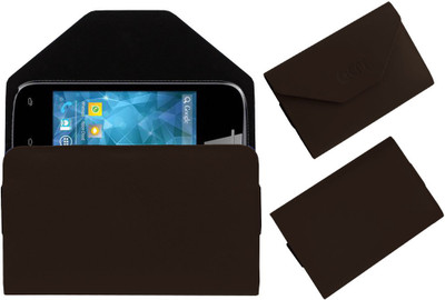 ACM Pouch for Spice Smart Flo Space Mi-354(Brown, Cases with Holder)