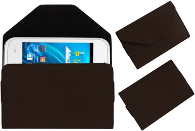 ACM Pouch for Spice Smart Flo Ivory 2 Mi-423(Brown, Cases with Holder)