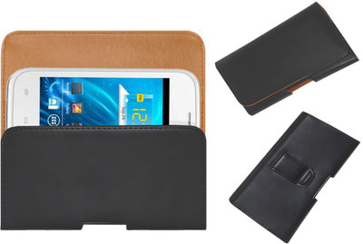 ACM Pouch for Spice Smart Flo Ivory 2 Mi-423(Black, Holster)