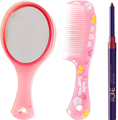 

Oriflame Sweden The ONE Colour Stylist Lip Liner ( Smoke Red - 31440 ) With Mirror & Comb Set(Set of 3)