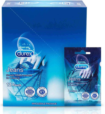 Durex Jeans Condom(Set of 12, 24S) available at flipkart for Rs.202