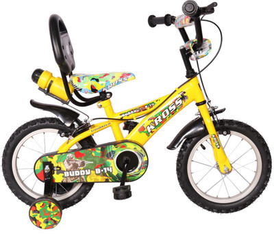 

Kross Buddy B-14 Sporty Bike For Kids Age Of 4-6yrs Yellow 14 T Recreation Cycle(Single Speed, Yellow)