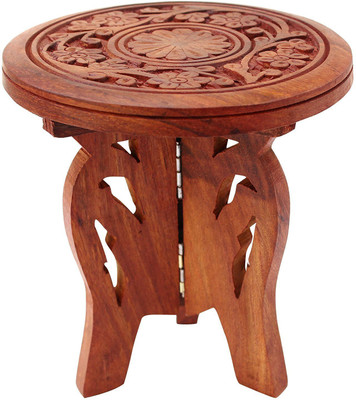 

WoodCart H@ndmade Handcrafted Wooden Carving Table Flower Vase Full Carved 5 inches Home Decor - 250 g