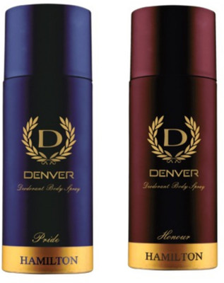 

Denver Pride and Caliber Deodorant Spray - For Men(165 ml, Pack of 2)
