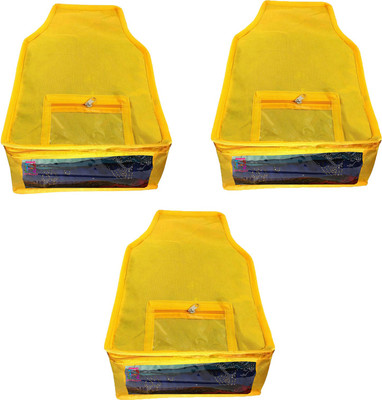 

Atorakushon new and modern stylish dresses covers Non Woven, Blouse , Saree Lahenga cover / Wedding Gift, wardrobe orgniser\Regular Clothes Bag, Vanity pouch Pack Of 3 (yellow) at 3 pcs Blouse Cover Non woven yellow(Yellow)