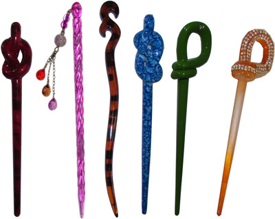 

MEHAY combo of juda sticks Hair Accessory Set(Multicolor)