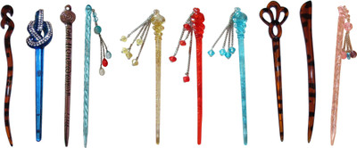 

PATHAK combo of juda sticks Bun Stick(Multicolor)