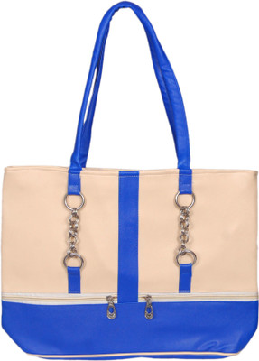 3ng Hand-held Bag(Blue, Beige), Beige;blue