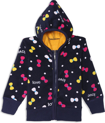 

Camey Full Sleeve Printed Baby Boys & Baby Girls Jacket, Black