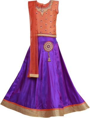 Ashwini Girls Lehenga Choli Ethnic Wear Embroidered Lehenga Choli(Multicolor, Pack of 1) Ashwini Girls Lehenga Choli Ethnic Wear Embroidered Lehenga Choli(Multicolor, Pack of 1)