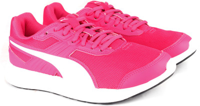 

Puma Boys & Girls Lace Running Shoes(Pink, Beetroot purple-puma white