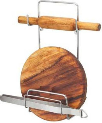 KITCHEN DESIGN CHAKLA BELAN STAND Stainless Steel Kitchen Rack(Silver) available at flipkart for Rs.230