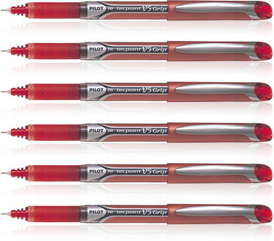 

Pilot Hi-tecpoint V5 Grip Roller Ball Pen(Pack of 6)