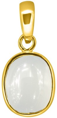 TEJVIJ AND SONS 8.25 Ratti Moonstone Pendent Ashthadhatu with Gold Plated For Men & Women… Gold-plated Moonstone Metal Pendant