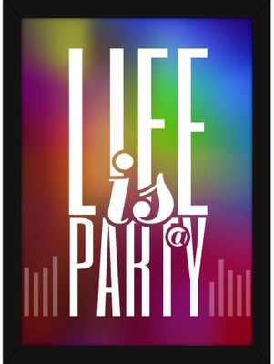 

PW Life Is Py Quote With for Home and Living - Funnny for s and Girls Wall Poster 13*19 inches Matte Finish Paper Print(19 inch X 13 inch, Rolled)