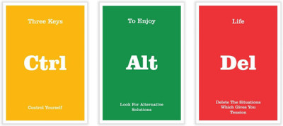 

PW Three Keys To Enjoy Life Quotes ( set of 3) Wall Poster 13*19 inches Matte Finish Paper Print(19 inch X 13 inch, Rolled)
