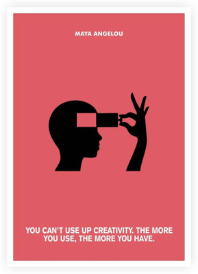 

PW Creativity Maya Angelou Quotes Wall Poster 13*19 inches Matte Finish Paper Print(19 inch X 13 inch, Rolled)