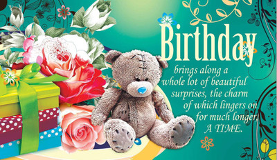

HAPPY BIRTHDAY QUOTES F POSTER PRINT ON 13X19 INCHES 3D Poster(13 inch X 19 inch, Rolled)