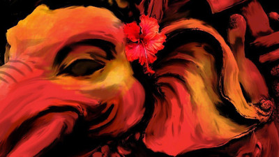

PW 'Ganesha Flower' Wall Poster 13*19 inches Matte Finish Paper Print(19 inch X 13 inch, Rolled)