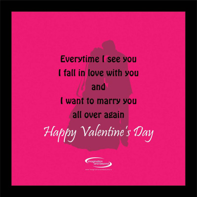

PW Valentines Day Special I Want To Marry You Again Wall Poster 13*19 inches Matte Finish Paper Print(19 inch X 13 inch, Rolled)