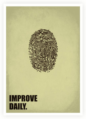 

PW Improve Daily Stup Inspiring Quotes Wall Poster 13*19 inches Matte Finish Paper Print(19 inch X 13 inch, Rolled)