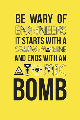 

PW be wary of engineers Wall Poster 13*19 inches Matte Finish Paper Print(19 inch X 13 inch, Rolled)