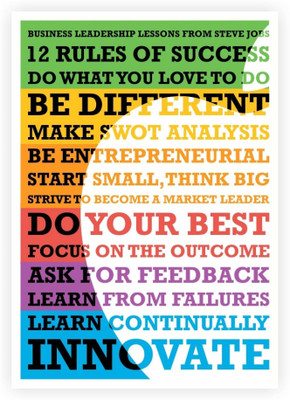 

PW Business Leadership Lessons From Steve Jobs Quotes Wall Poster 13*19 inches Matte Finish Paper Print(19 inch X 13 inch, Rolled)