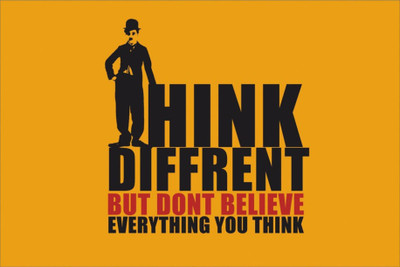 

PW THINK DIFFRENT Wall Poster 13*19 inches Matte Finish Paper Print(19 inch X 13 inch, Rolled)