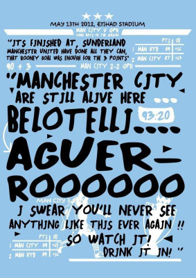 

manchester city are still alive here Wall Poster POSTER PRINT ON 13X19 INCHES 3D Poster(19 inch X 13 inch, Rolled)