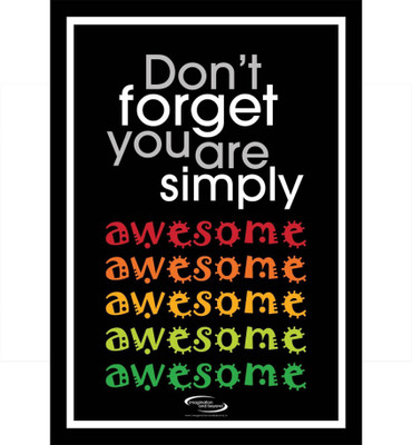 

PW You Are Awesome2 Wall Poster 13*19 inches Matte Finish Paper Print(19 inch X 13 inch, Rolled)