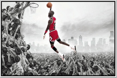 

Micheal Jordan Basketball Player Poster POSTER PRINT ON 13X19 INCHES Paper Print(19 inch X 13 inch, Rolled)