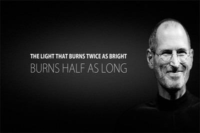 

PW steve jobs-burn half as long Wall Poster 13*19 inches Matte Finish Paper Print(19 inch X 13 inch, Rolled)