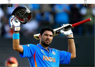

Yuvraj SIngh Wall Poster POSTER PRINT ON 13X19 INCHES Paper Print(19 inch X 13 inch, Rolled)