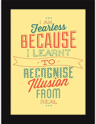 

PW Photo With Quotes - Inspiring Thoughts for Home Office and Teens - I Am Fearless Wall Poster 13*19 inches Matte Finish Paper Print(19 inch X 13 inch, Rolled)