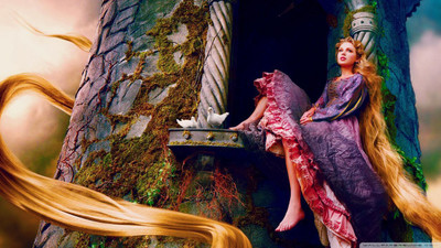 

taylor swift as rapunzel wall POSTER PRINT ON 13X19 INCHES Paper Print(19 inch X 13 inch, Rolled)